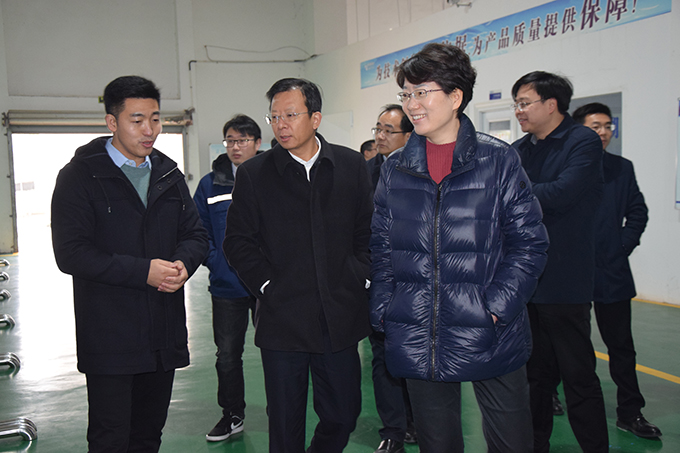 Rugao Municipal Party Committee Secretary Zhang Jianhua and his entourage visited Jiangsu Shirui to inspect and guide the work.